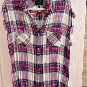 Rails plaid button down